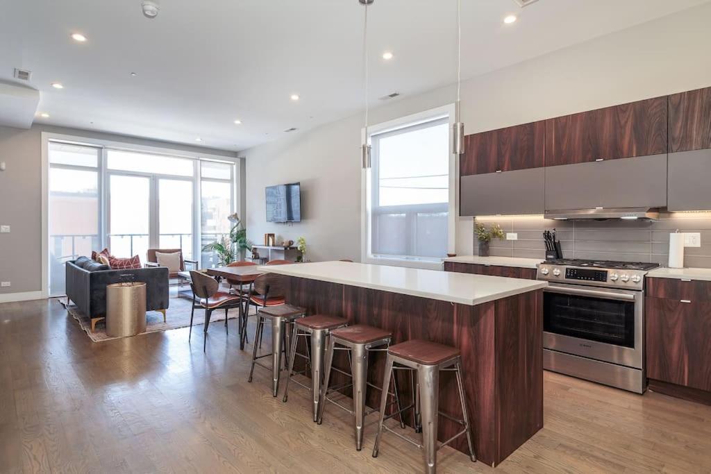 シカゴ Breathtaking Downtown Penthouse A - Sleeps 11ヴィラ エクステリア 写真